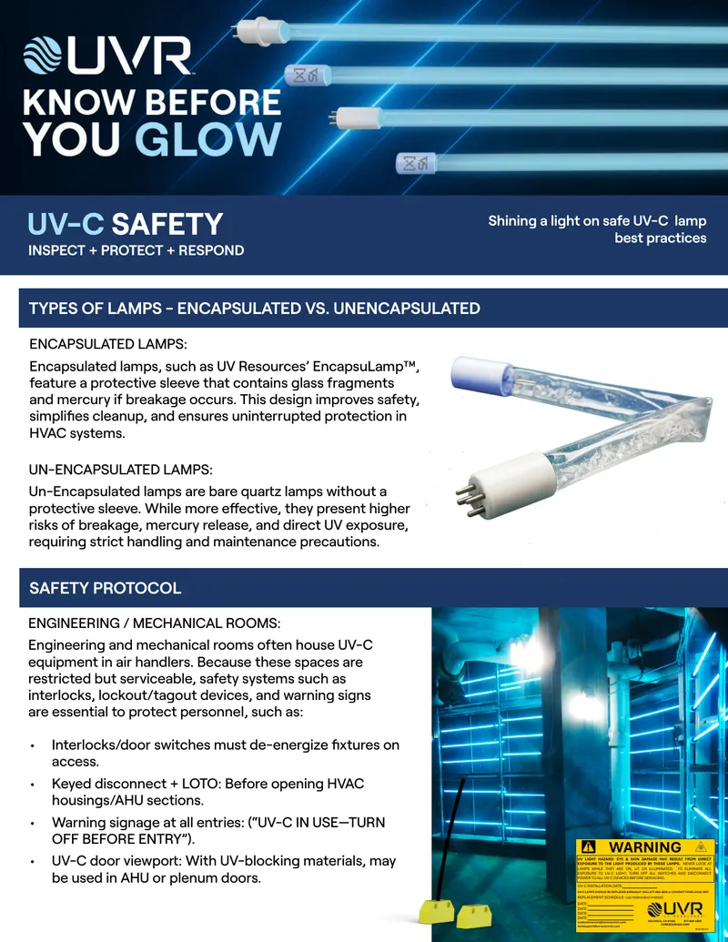 UV-C Lamp Safety and Maintenance Protocols