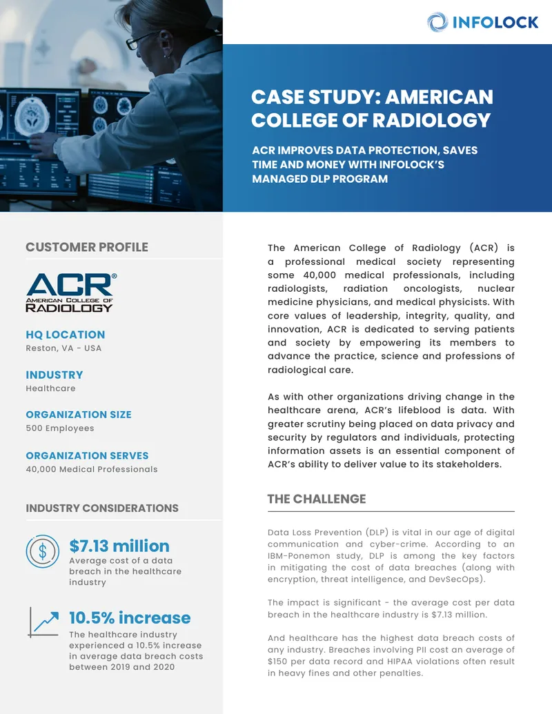 American College of Radiology DLP Program Case Study