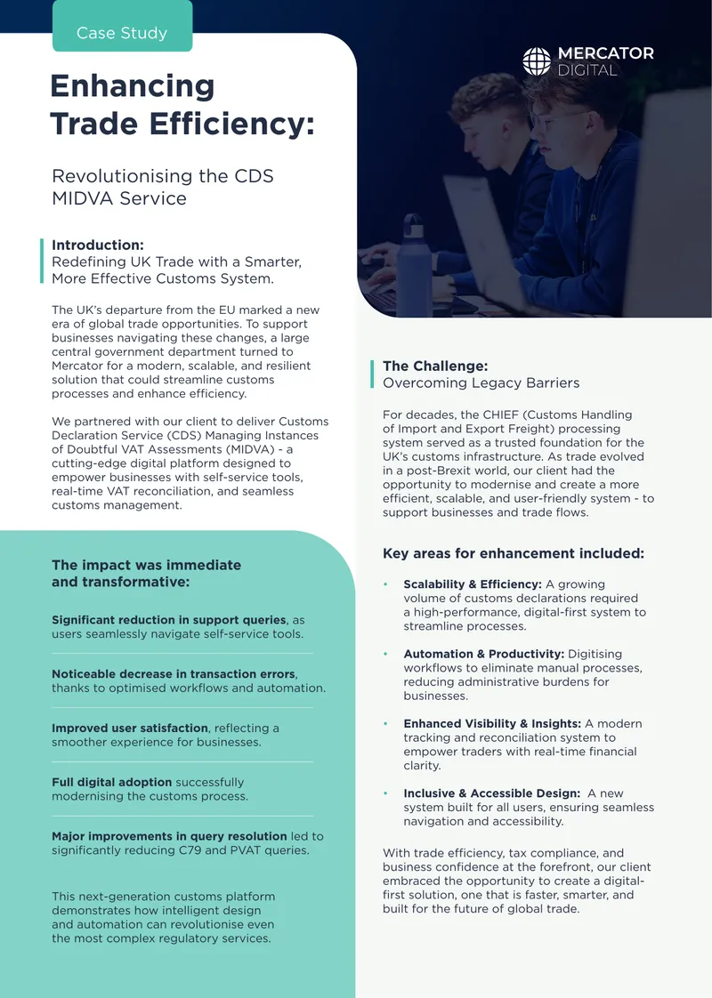 Enhancing Trade Efficiency with CDS MIDVA Service