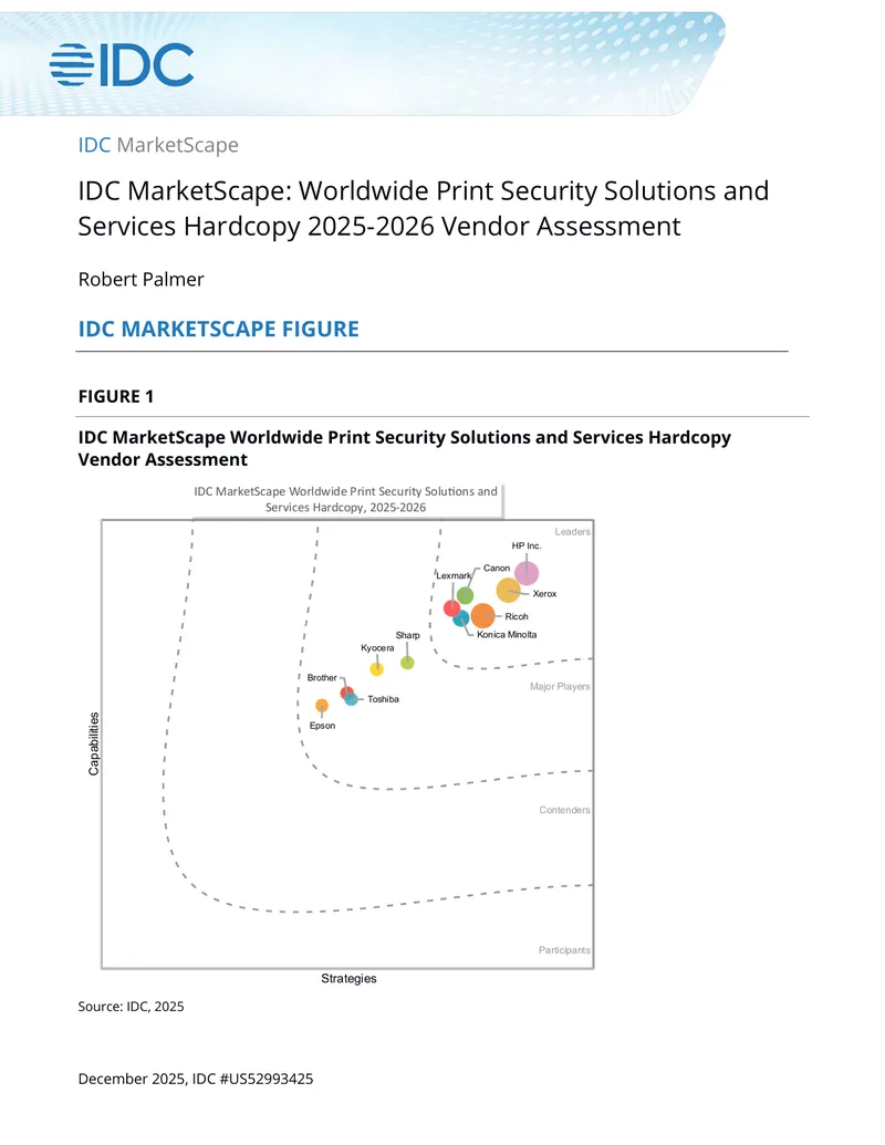 Worldwide Print Security Solutions and Services Assessment