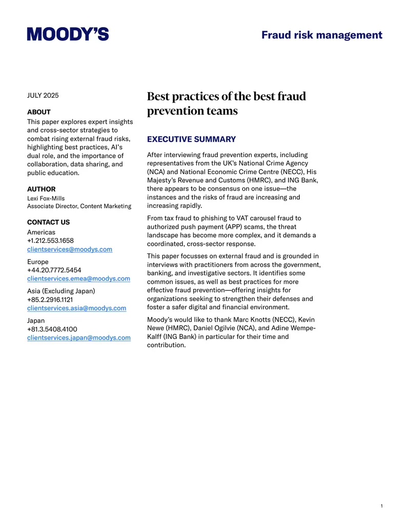 Best Practices for Fraud Risk Management