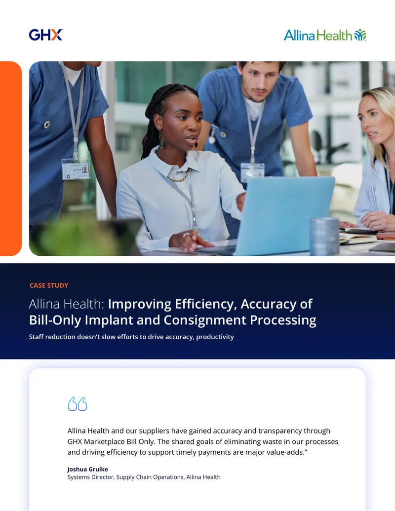 Allina Health Case Study on Implant Processing