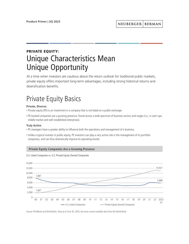 Private Equity Characteristics and Investment Strategies