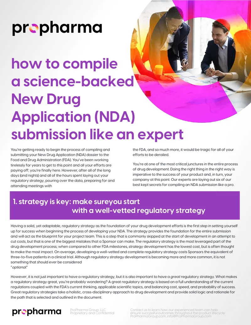 New Drug Application Submission Best Practices