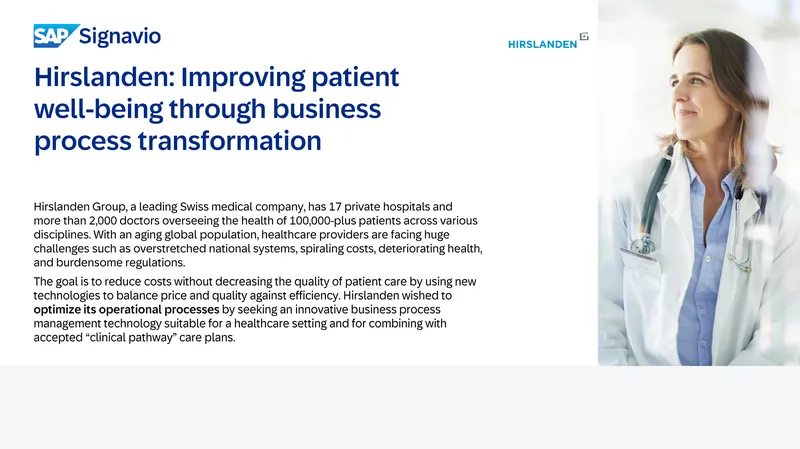 Hirslanden Group Business Process Transformation
