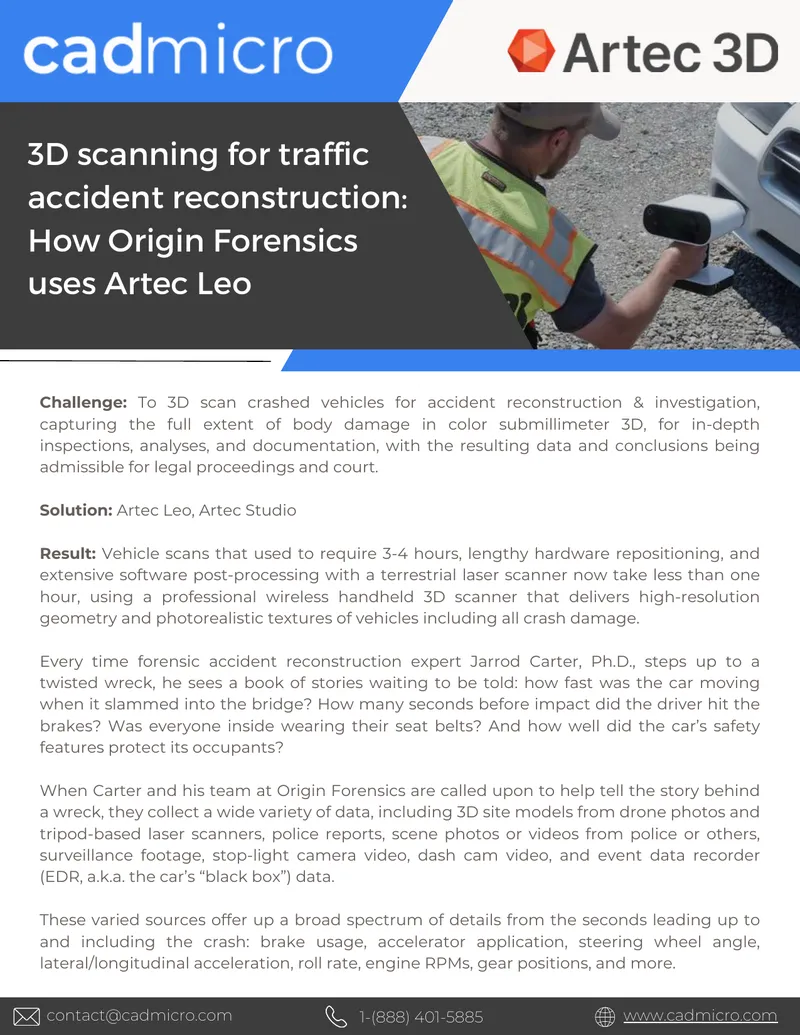 3D Scanning for Traffic Accident Reconstruction