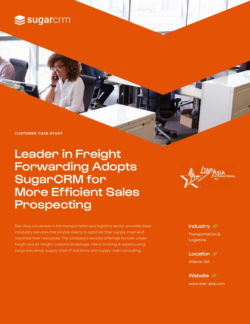 Star Asia Implements SugarCRM for Sales Efficiency