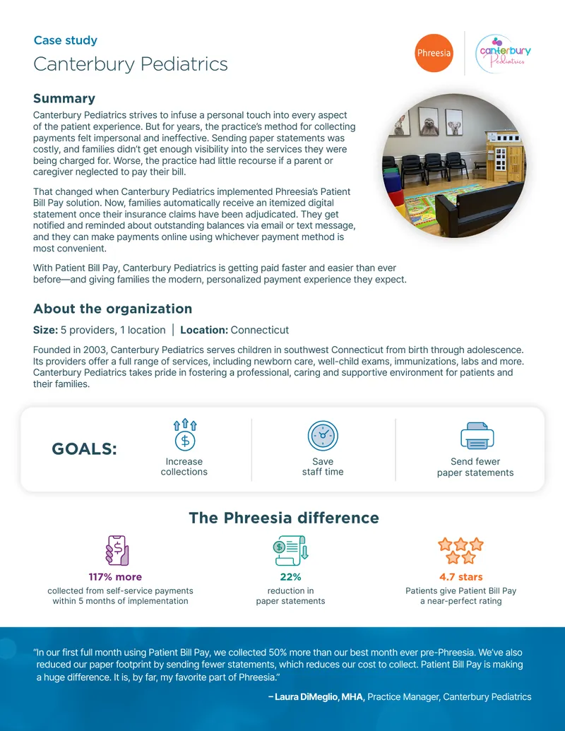 Canterbury Pediatrics Payment Solution Case Study