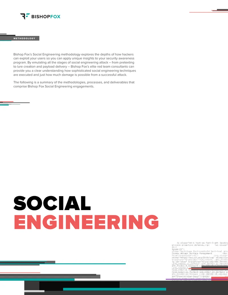 Bishop Fox Social Engineering Methodology Overview