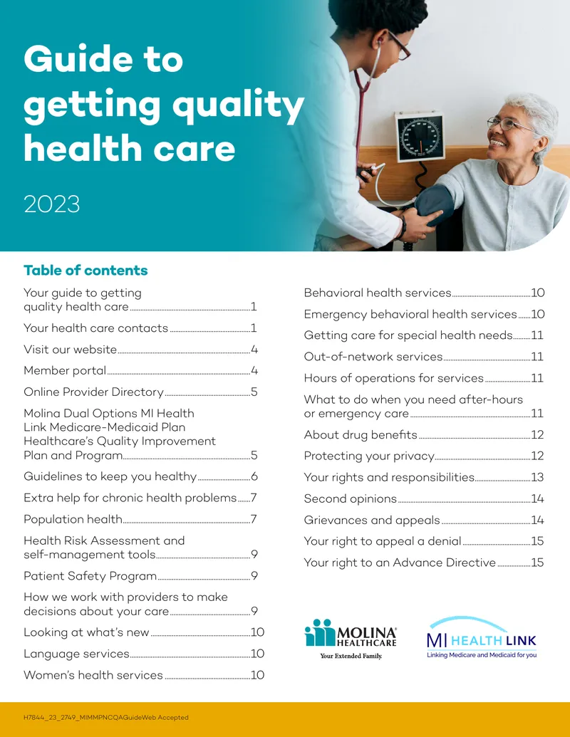 Guide to Getting Quality Health Care 2023