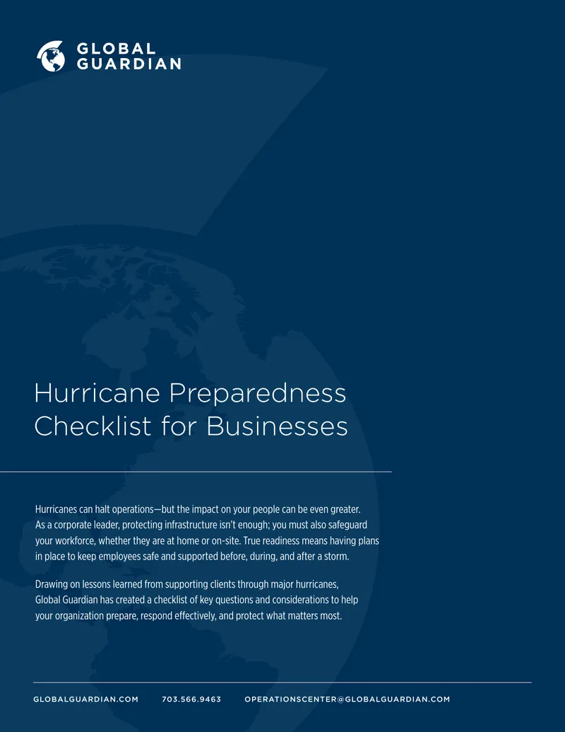 Hurricane Preparedness Checklist for Businesses