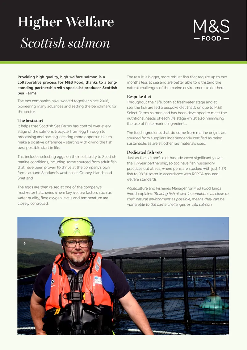High Welfare Salmon Production Practices