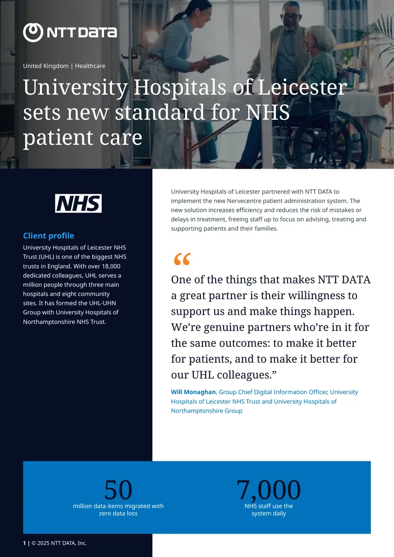 Implementation of Nervecentre Patient Administration System