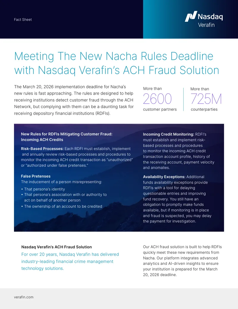 Nacha Rules Compliance for ACH Fraud Prevention