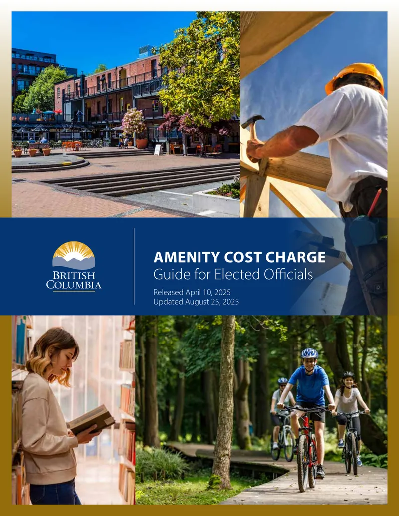 Amenity Cost Charge Guide for Elected Officials preview page 1