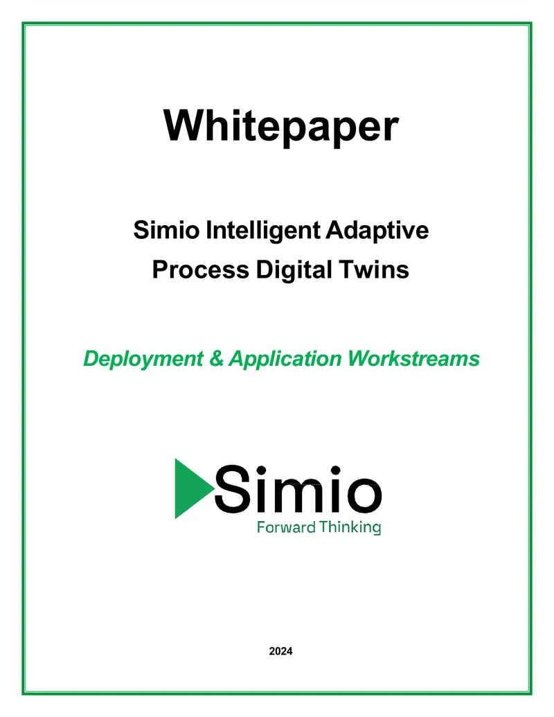 Simio Intelligent Adaptive Process Digital Twin Overview