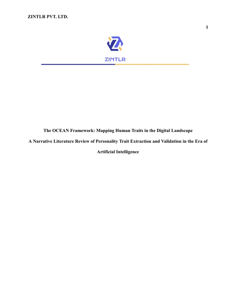 The OCEAN Framework for Personality Trait Analysis