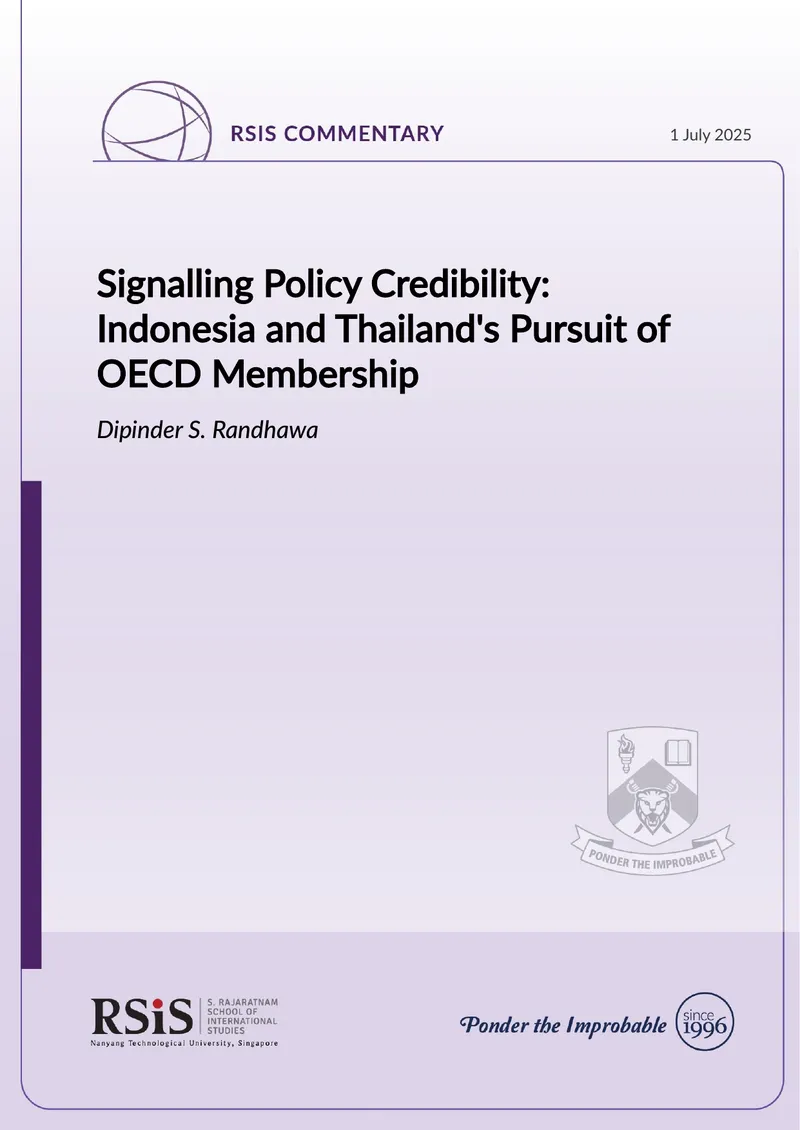 Signalling Policy Credibility for OECD Membership