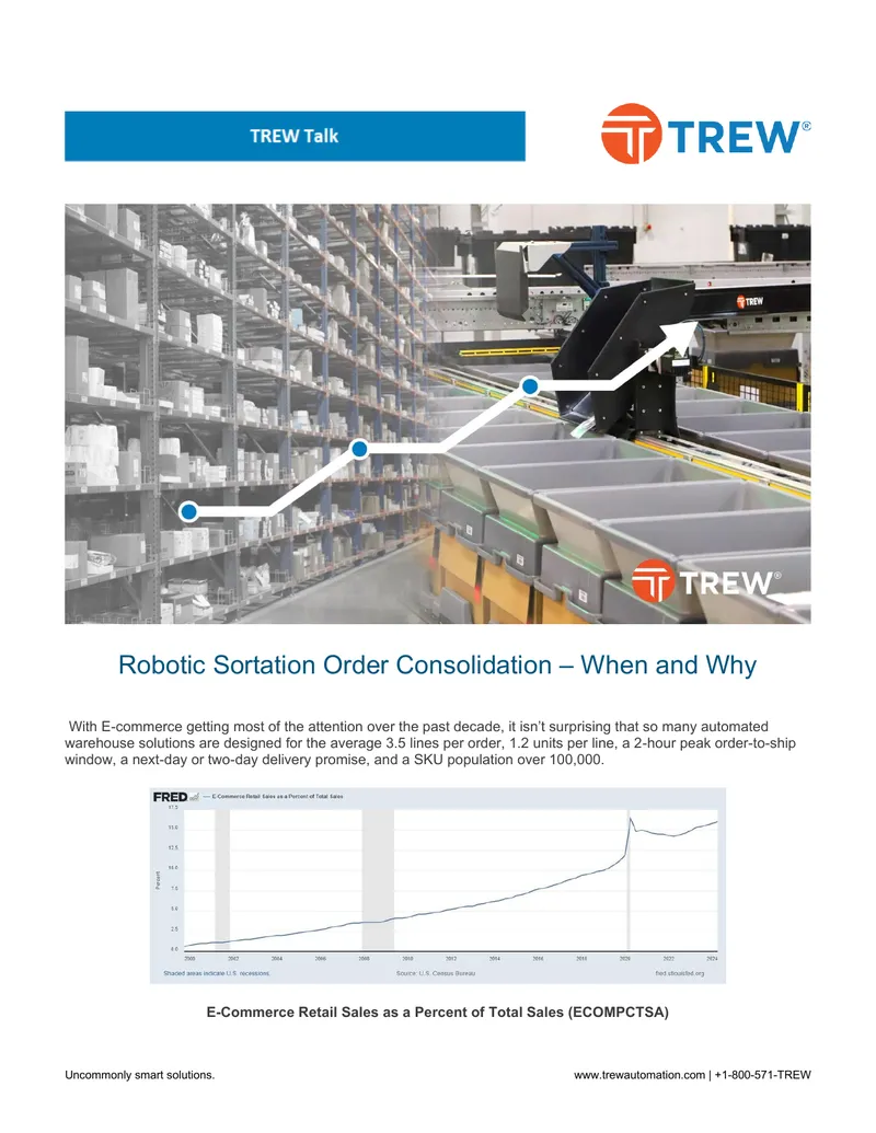 Robotic Sortation Order Consolidation Strategies