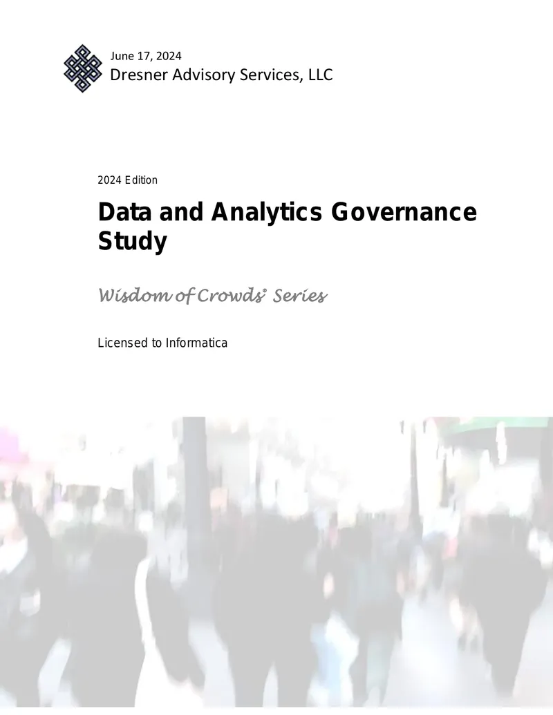 2024 Data and Analytics Governance Study