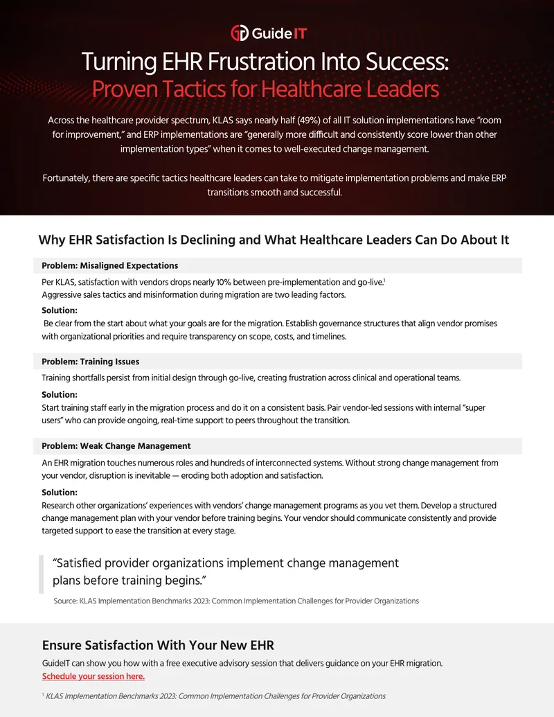 EHR Implementation Change Management Strategies