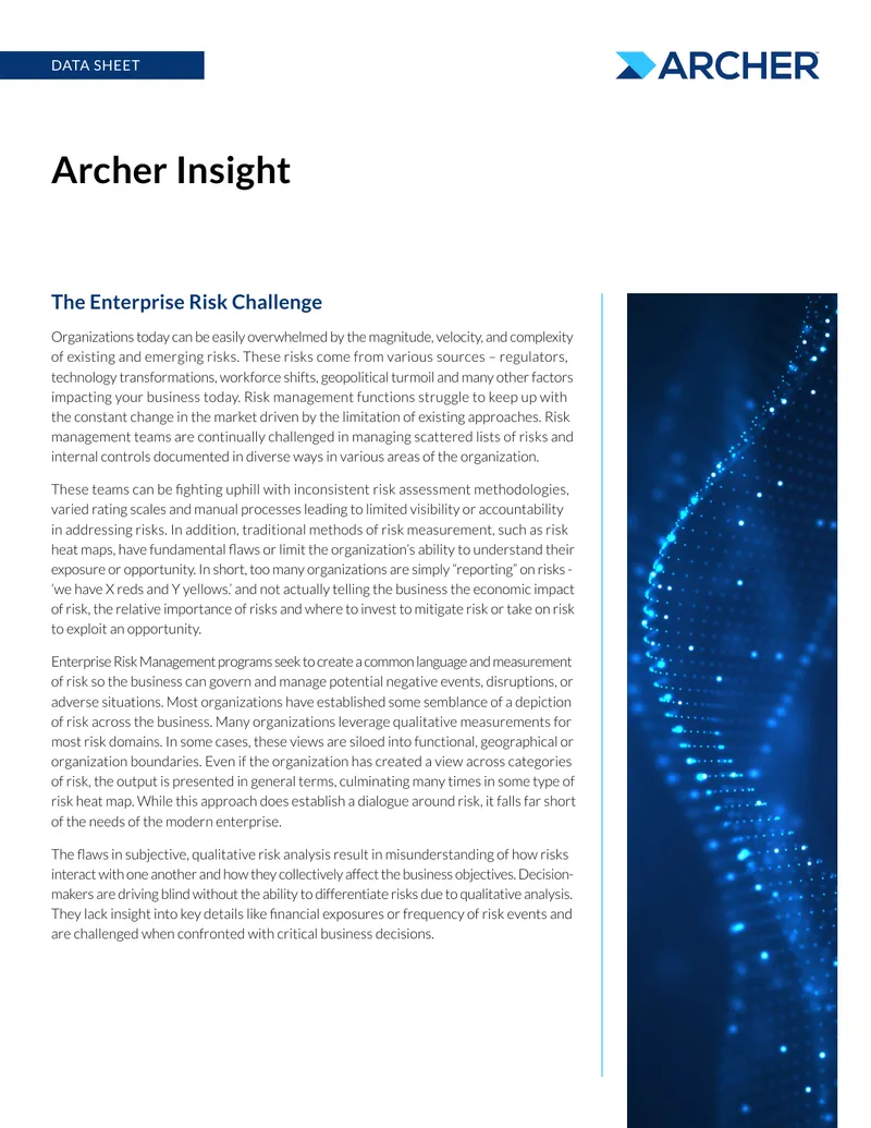 Enterprise Risk Management Quantification Framework