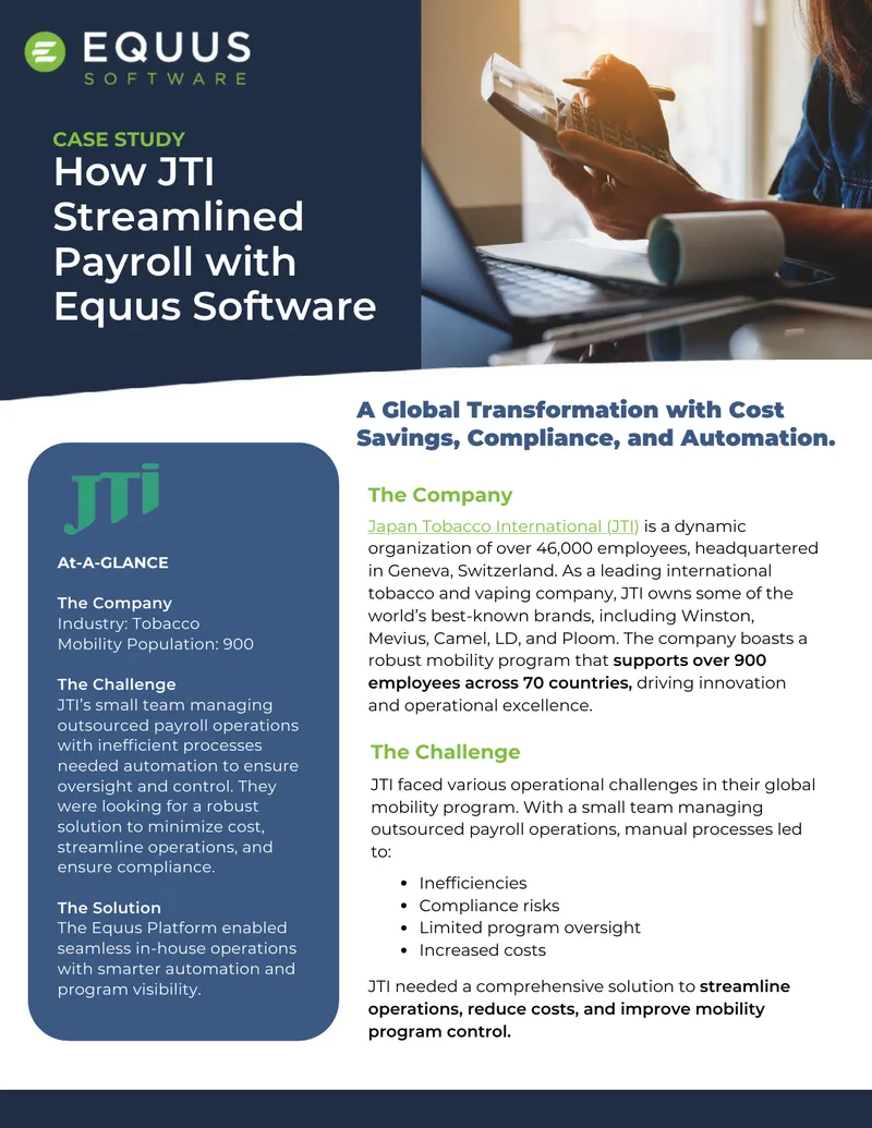 JTI Payroll Streamlining Case Study