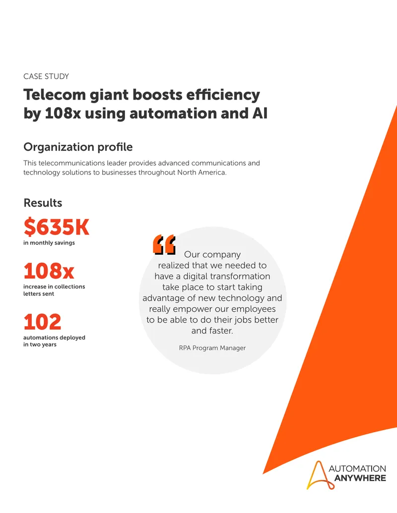 Telecom Company Automation Case Study