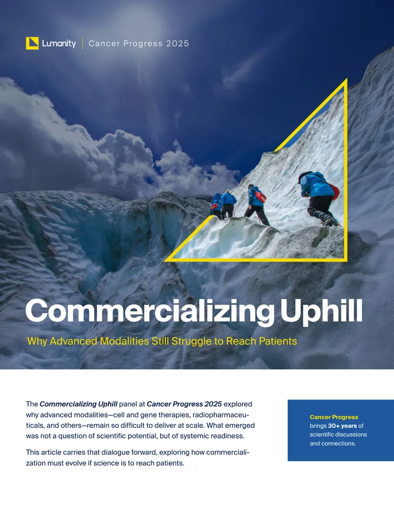 Commercialization Challenges for Advanced Oncology Modalities