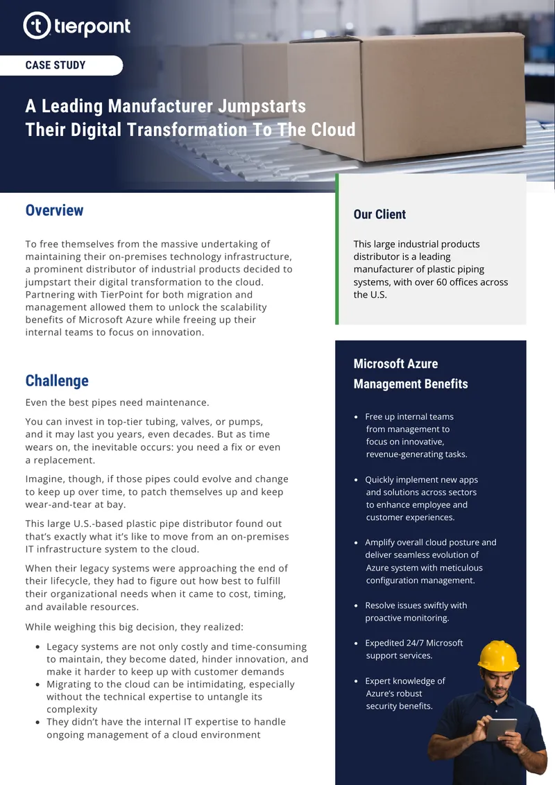 Digital Transformation Case Study for Cloud Migration