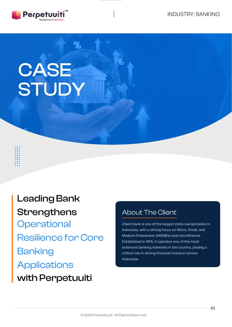 Banking Case Study on Disaster Recovery Automation