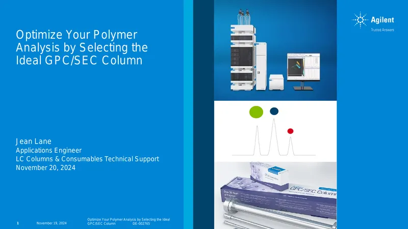 Optimize Polymer Analysis with Ideal GPC/SEC Column Selection