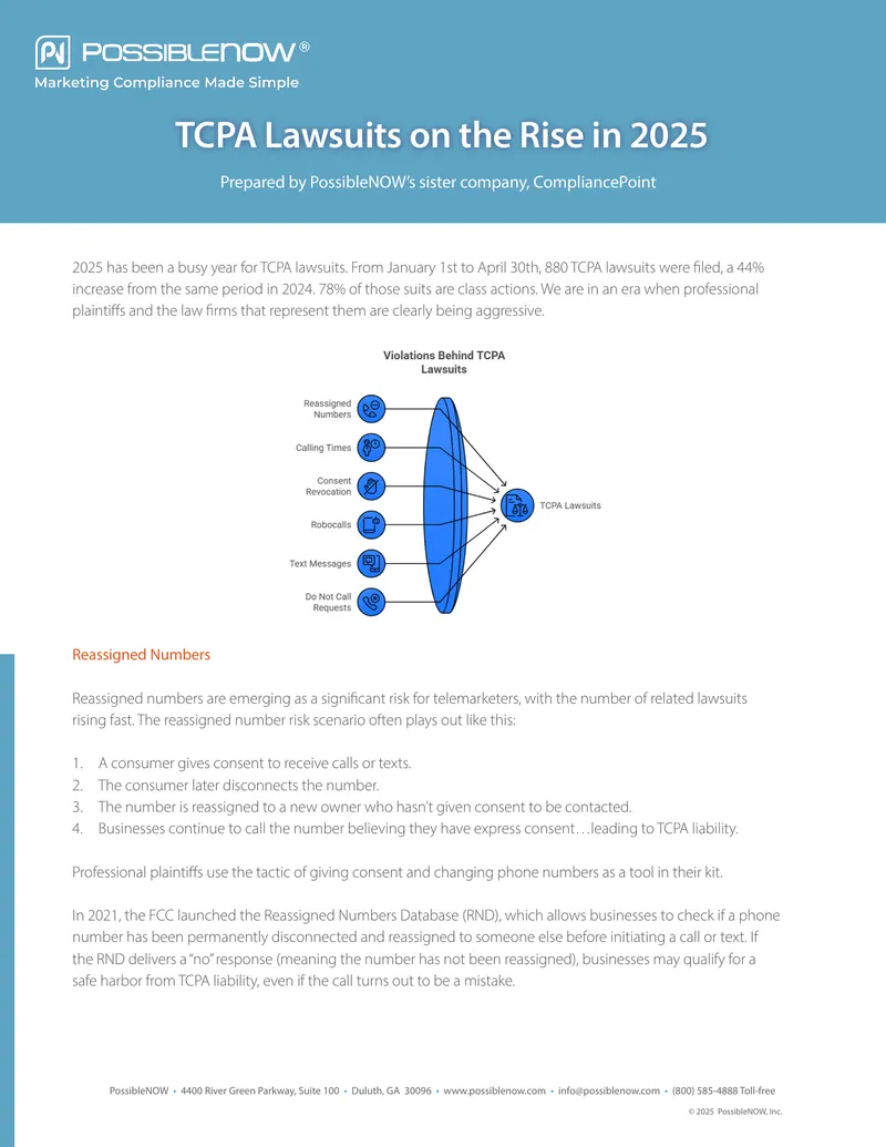 TCPA Lawsuit Trends and Compliance Guidelines
