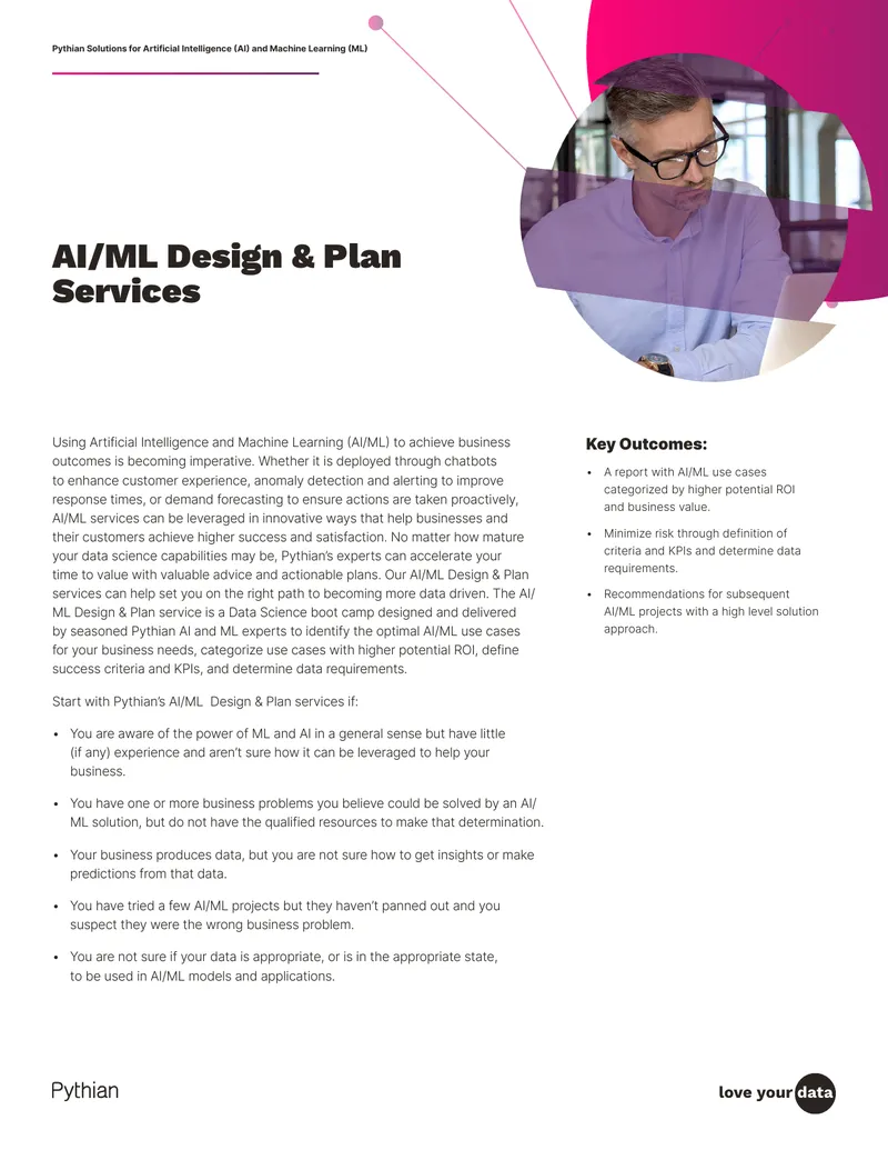 AI/ML Design and Plan Service Overview