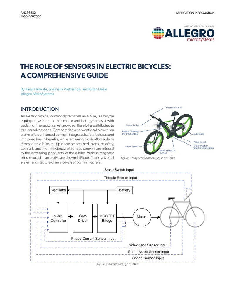 The Role of Sensors in Electric Bicycles