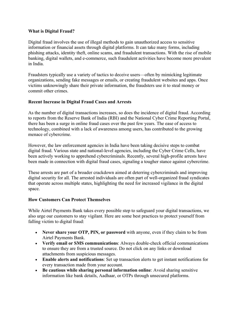 Understanding Digital Fraud and Prevention Strategies