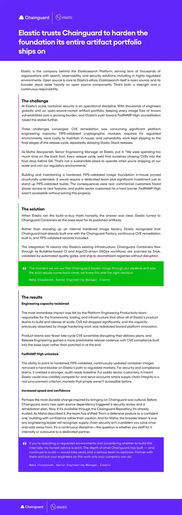 Elastic's Partnership with Chainguard for Container Security