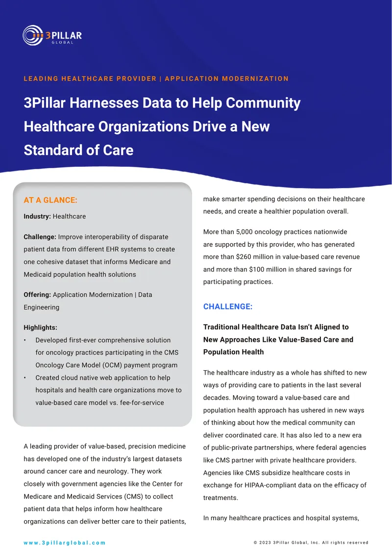 Application Modernization for Healthcare Data Interoperability