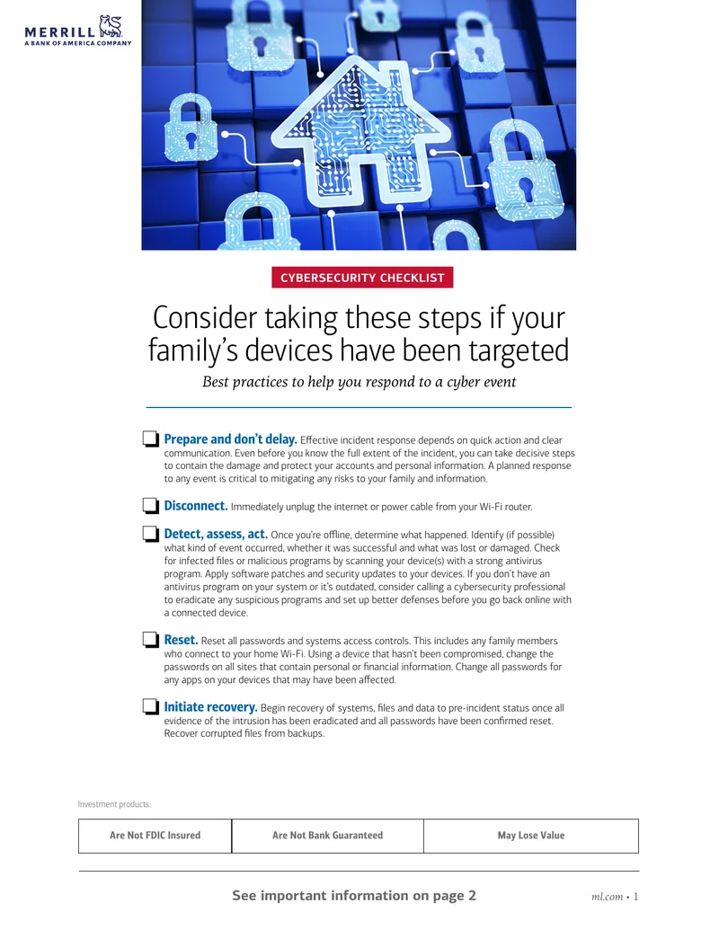 Cybersecurity Incident Response Checklist