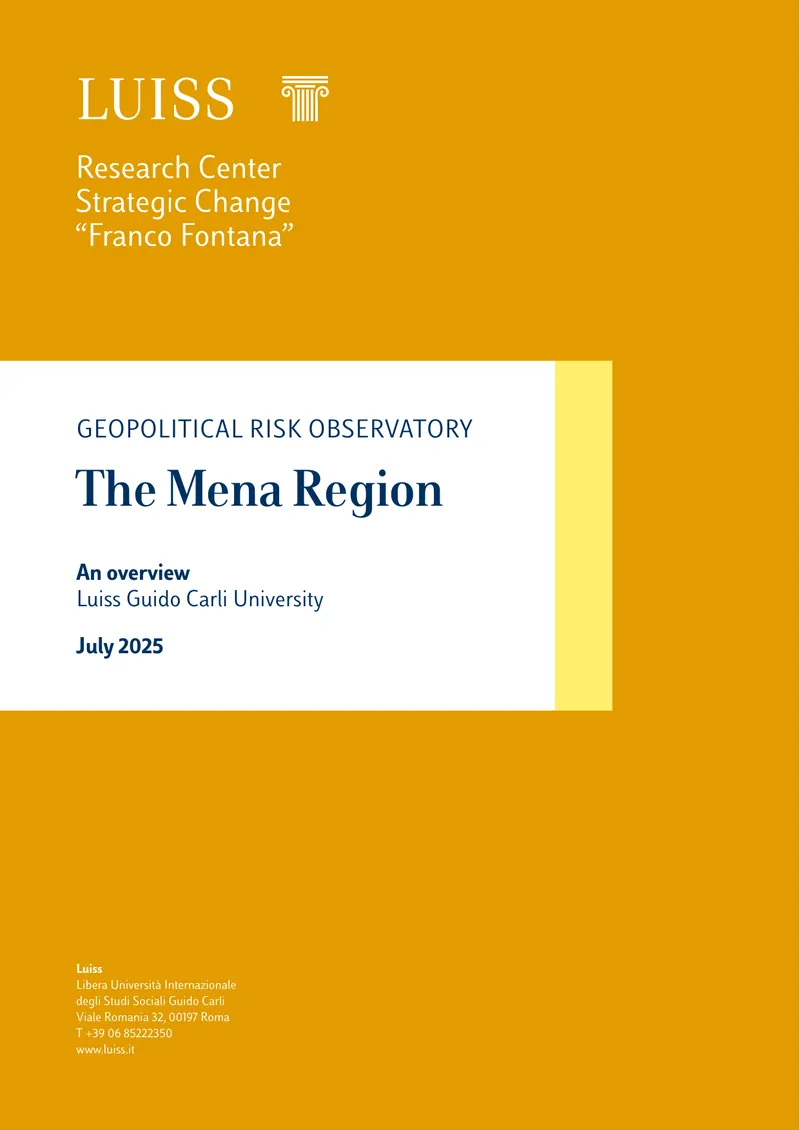 Geopolitical Risk Overview of the MENA Region