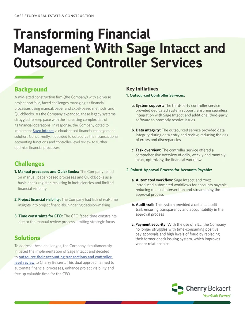 Transforming Financial Management with Sage Intacct