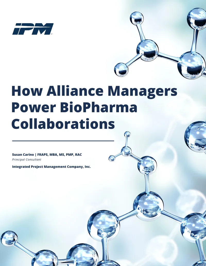 Alliance Management in BioPharma Collaborations