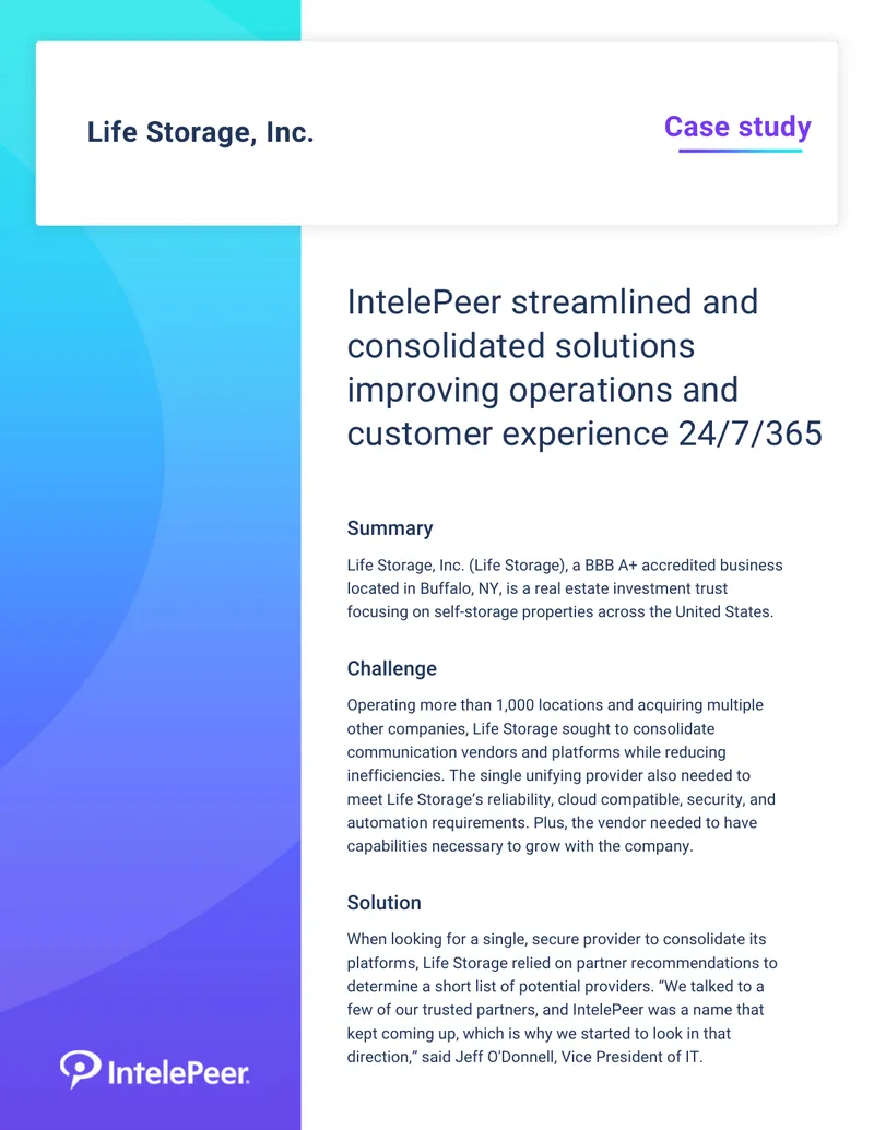 Life Storage Communication Solutions Case Study