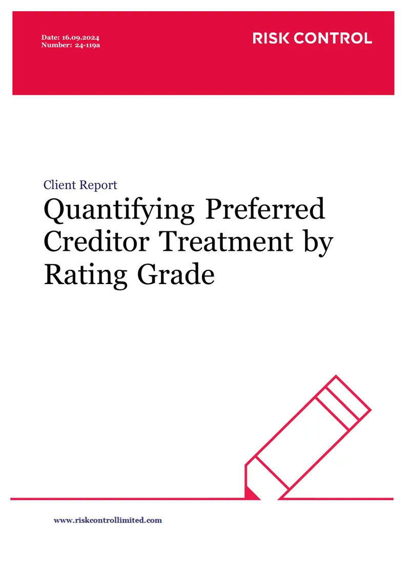Quantifying Preferred Creditor Treatment by Rating Grade