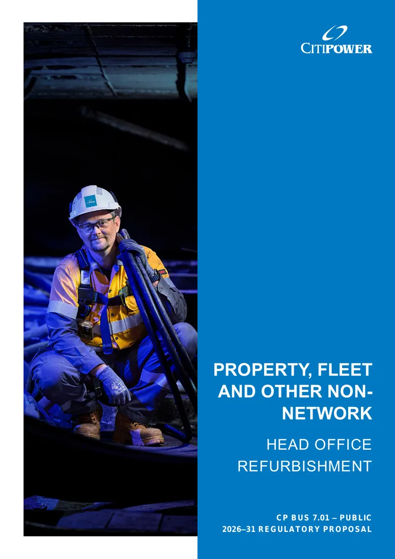 Head Office Refurbishment Regulatory Proposal