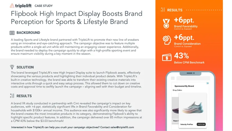 Flipbook High Impact Display Campaign Case Study