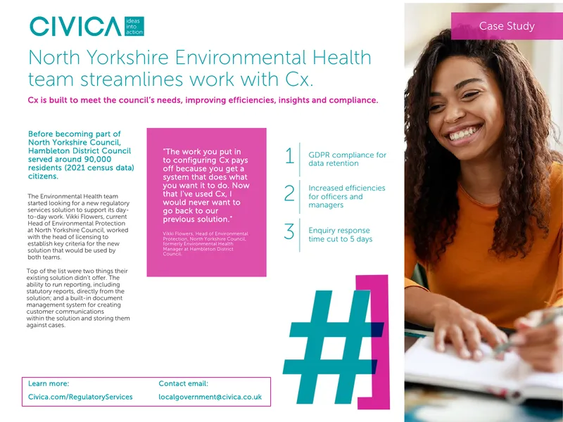 North Yorkshire Council Environmental Health Case Study