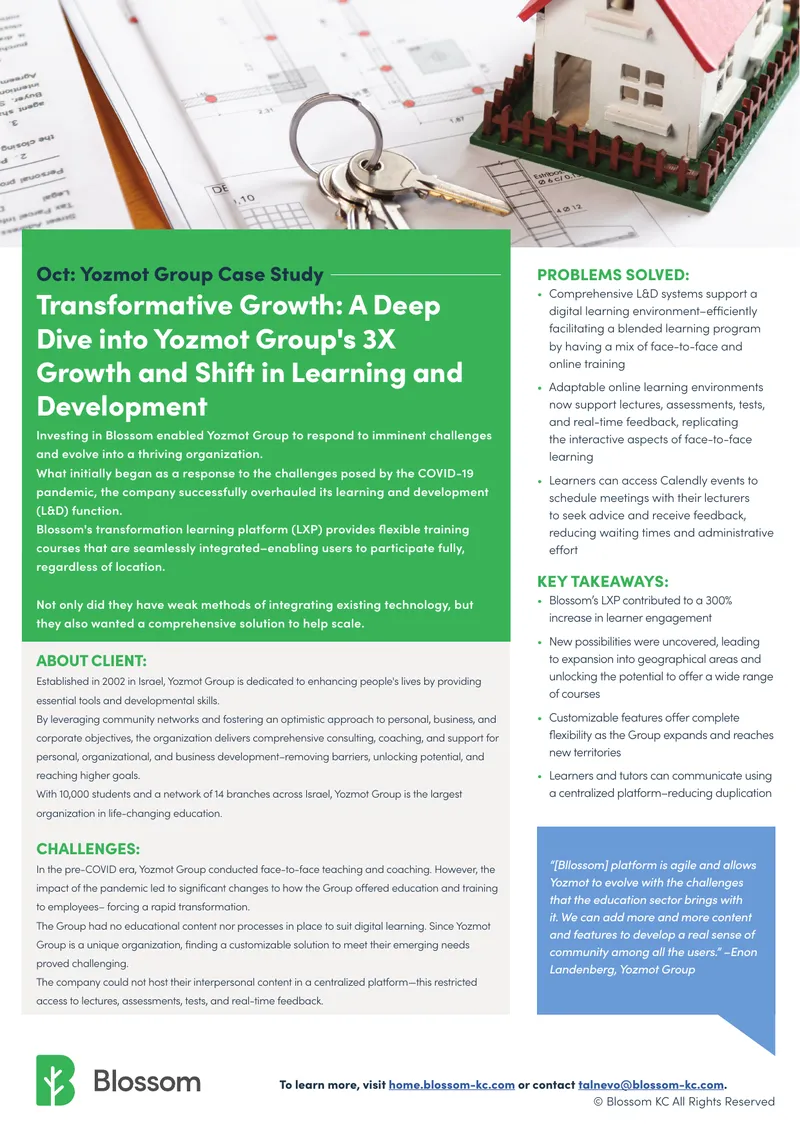 Yozmot Group Case Study on Learning Transformation