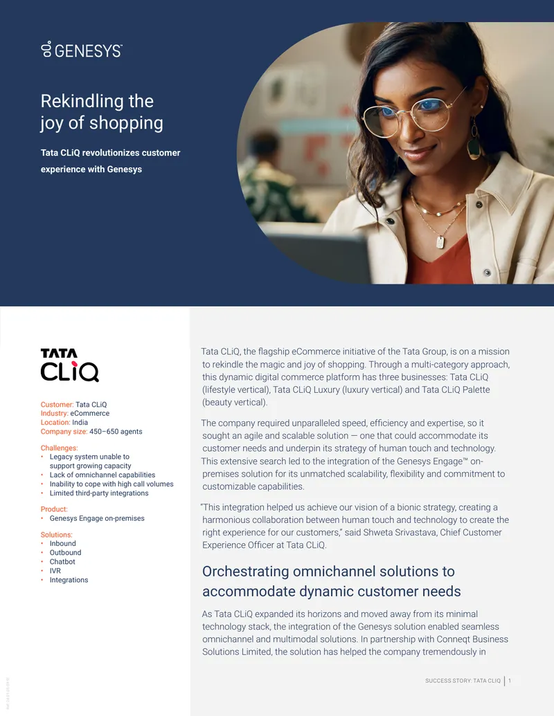 Tata CLiQ Customer Experience Enhancement Case Study