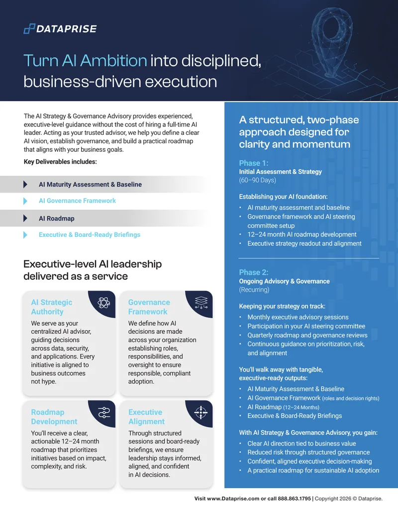 AI Strategy and Governance Advisory Framework